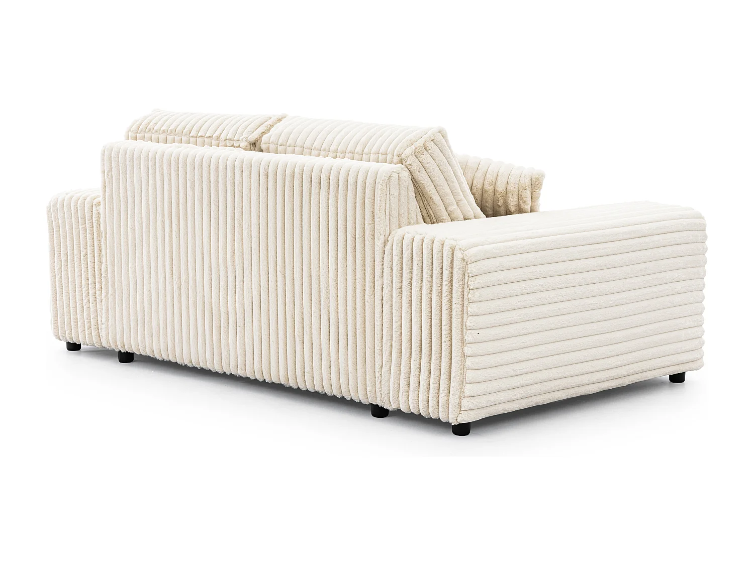 Mollis - Sofa 2 Sitzer aus Plüschcord mit schöner Sitzkomfort