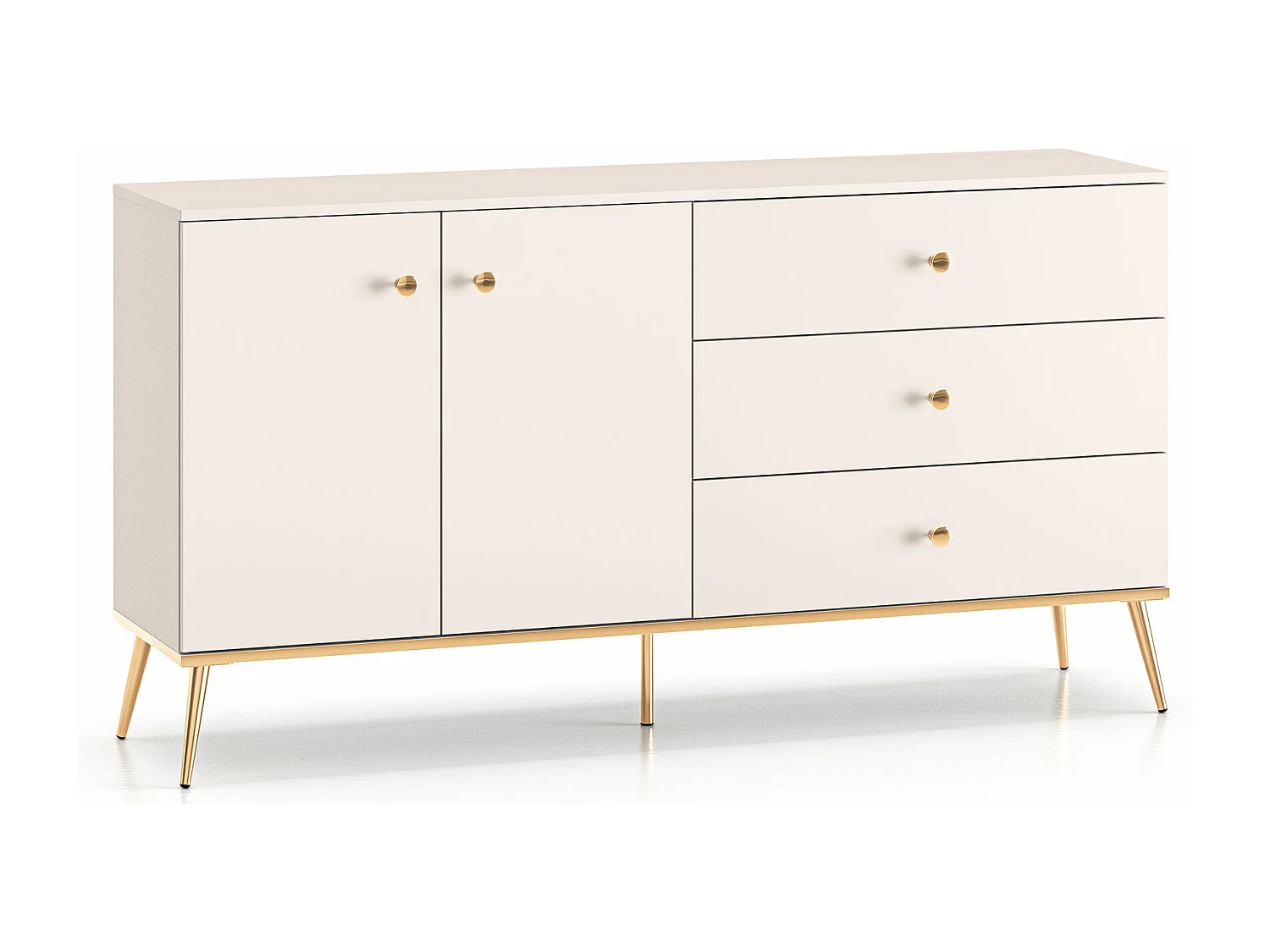 KOMMODE Selgin Kaschmir / Gold 160 / 40 / 85cm