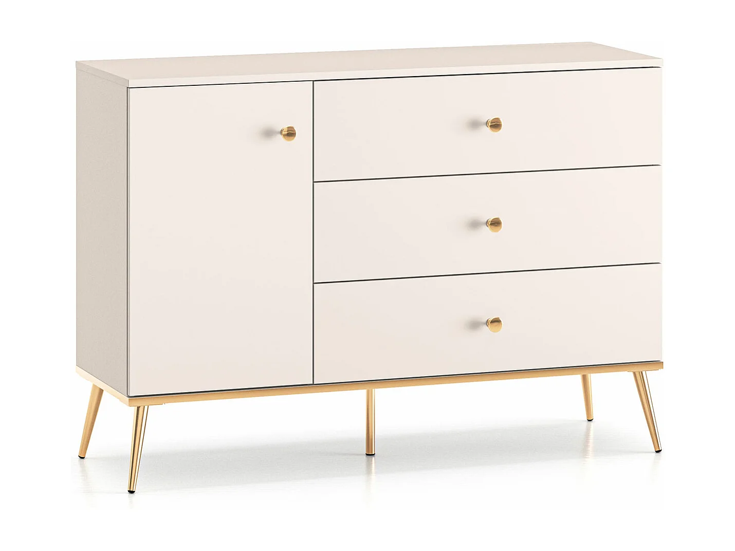 KOMMODE Selgin Kaschmir / Gold 120 / 40 / 85cm