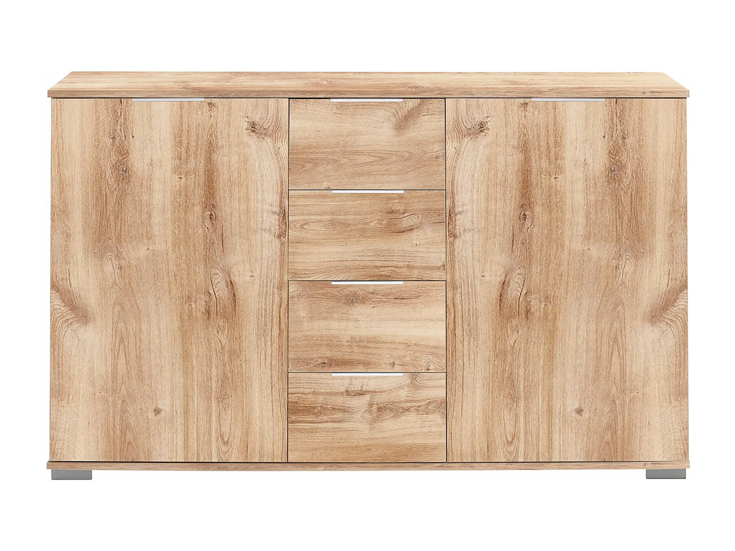 SCHUBKASTENKOMMODE Easy Plus Plankeneiche 130 / 41 / 83cm