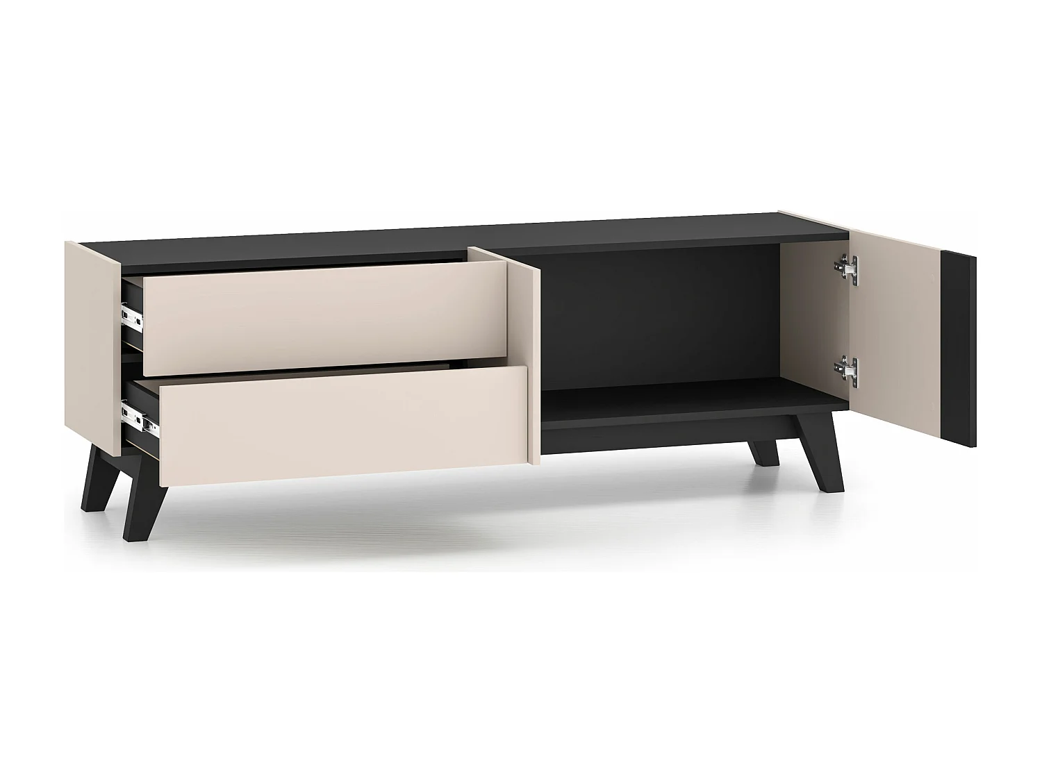 LOWBOARD Freshion Kaschmir / Schwarz 160 / 40 / 55cm