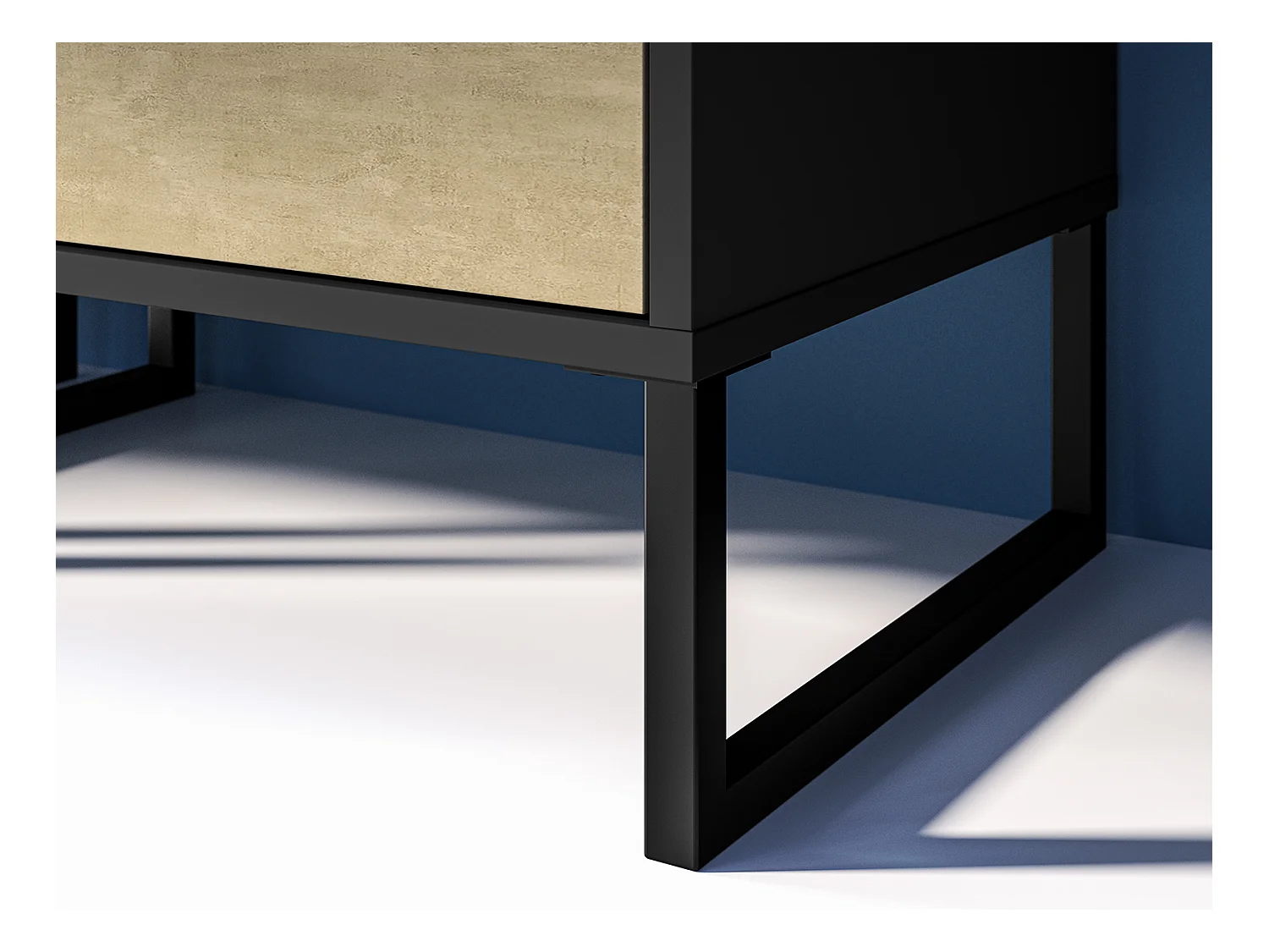 BÜCHERREGAL Colt schwarz / Craft Gold Eiche / Premium Steel 58 / 40 / 190cm