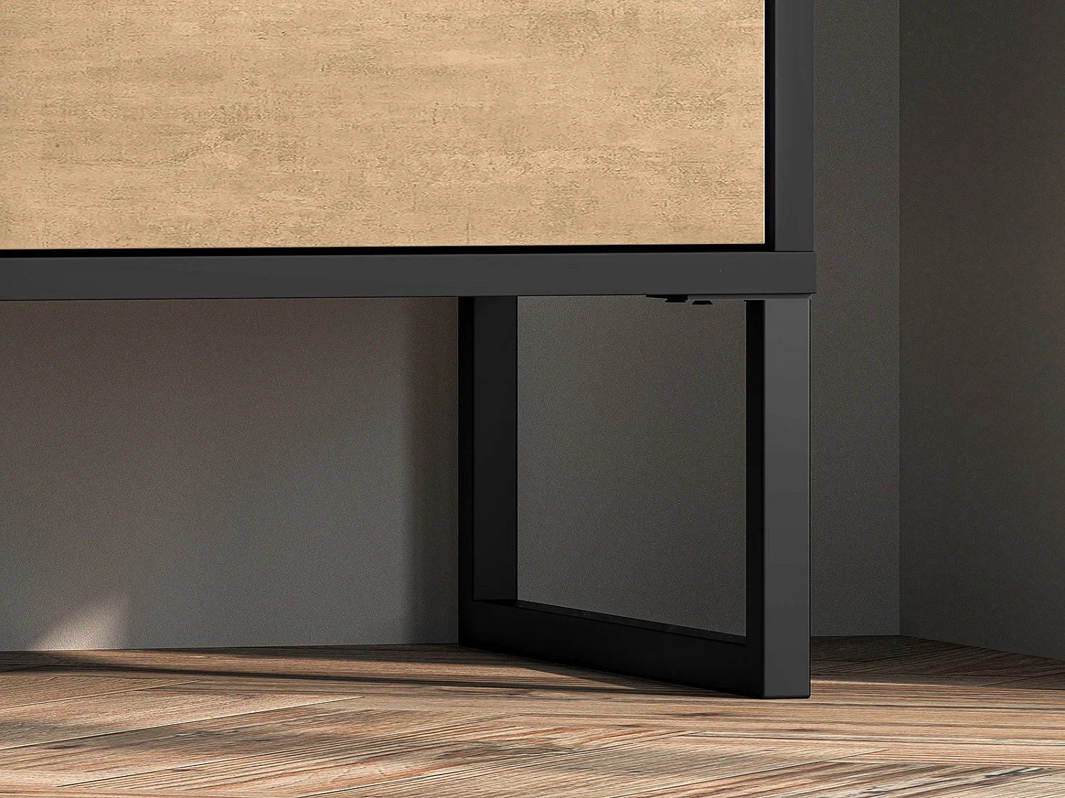 BÜCHERREGAL Colt schwarz / Craft Gold Eiche / Premium Steel 80 / 40 / 156cm