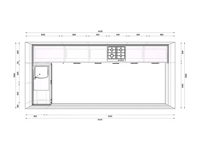 WINKELKÜCHE Kvantum weiß / weiß matt & schwarz 13-teilig