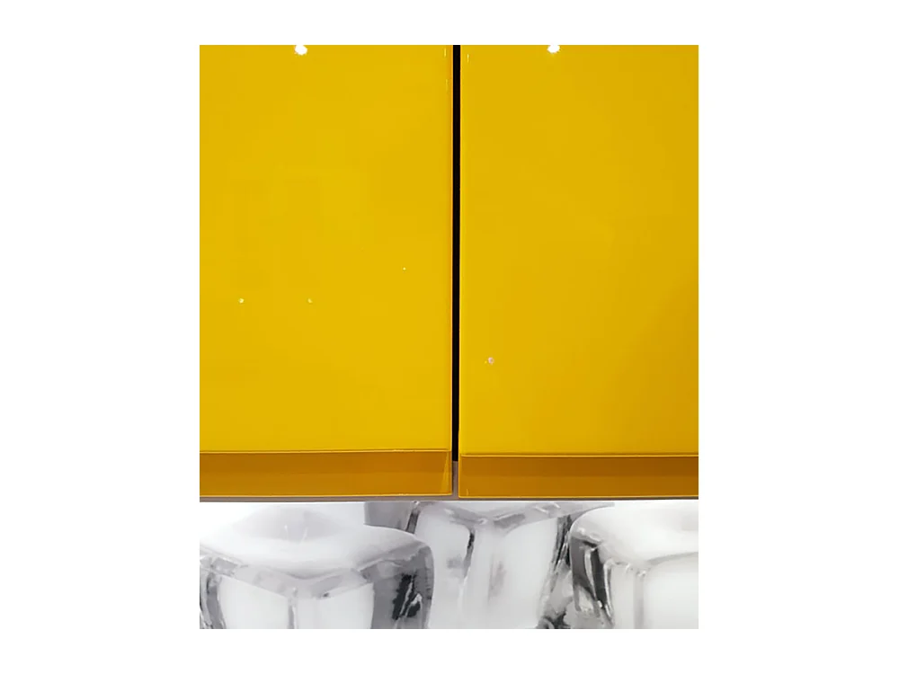 KÜCHENZEILE Florence 8-teilig Beige / Verkehrsrot 392 / 59 / 207 cm