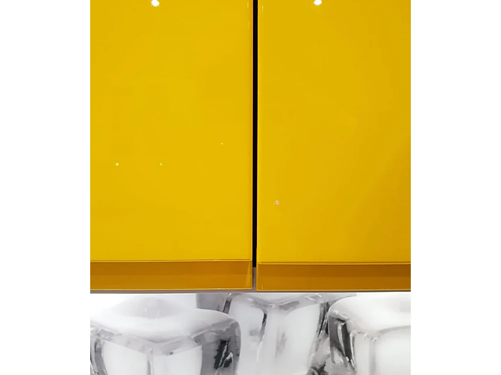 KÜCHENZEILE Florence 8-teilig Beige / Verkehrsrot 392 / 59 / 207 cm