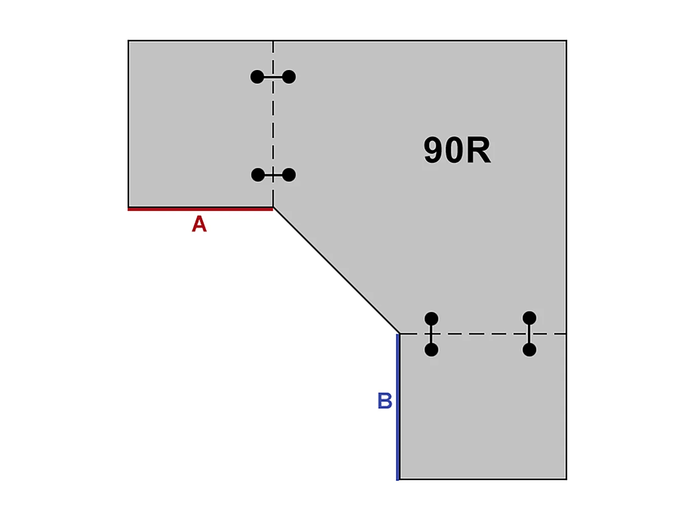L-FORM KÜCHENZEILE Elbing Grau Matt / Weiß-Light Grey Stone 372 / 304 / 207 cm (15-teilig)