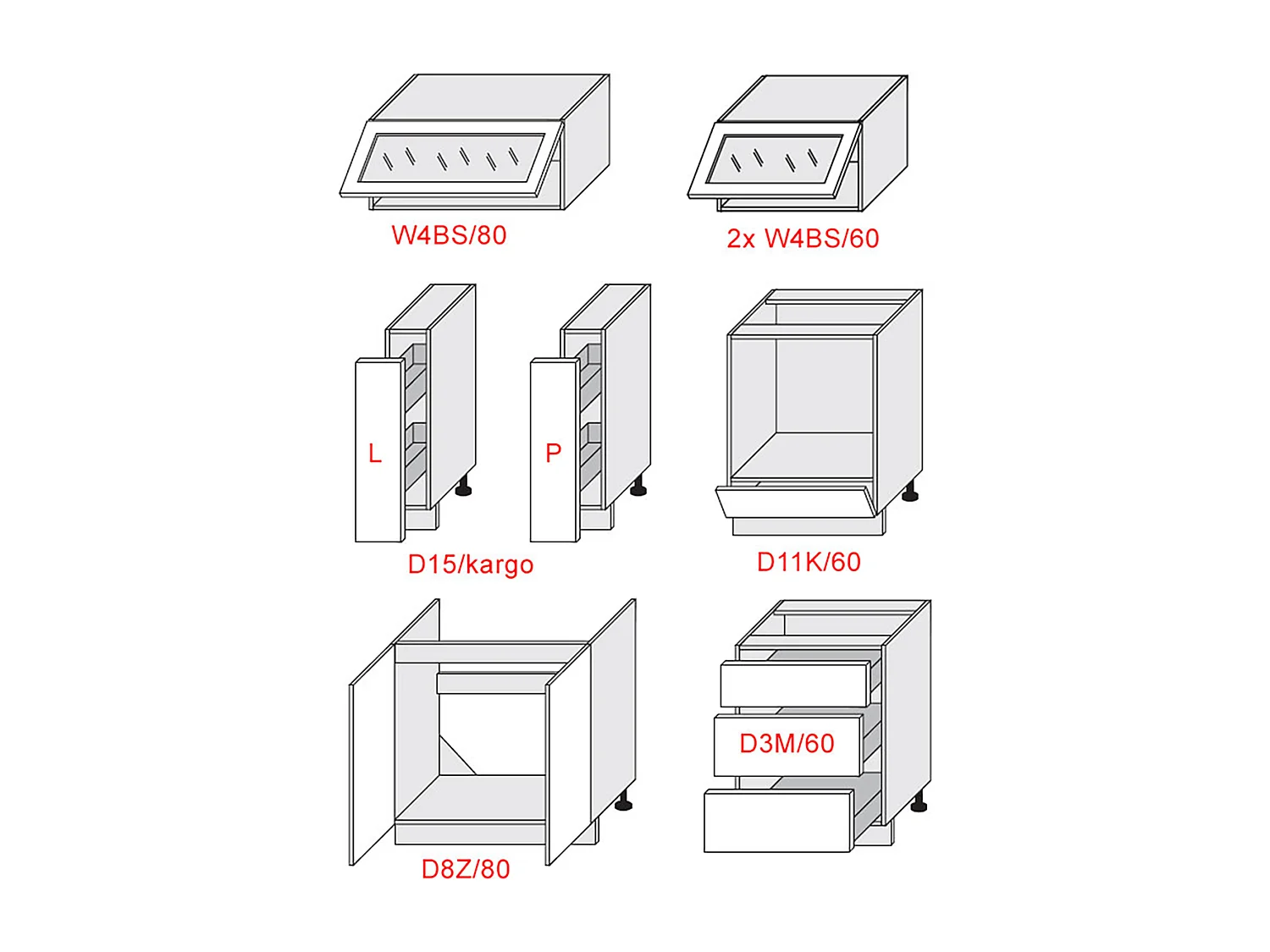 KÜCHENZEILE Kvantum Eiche Artisan / Beige Matt 290 / 59 / 207 cm (9-teilig)