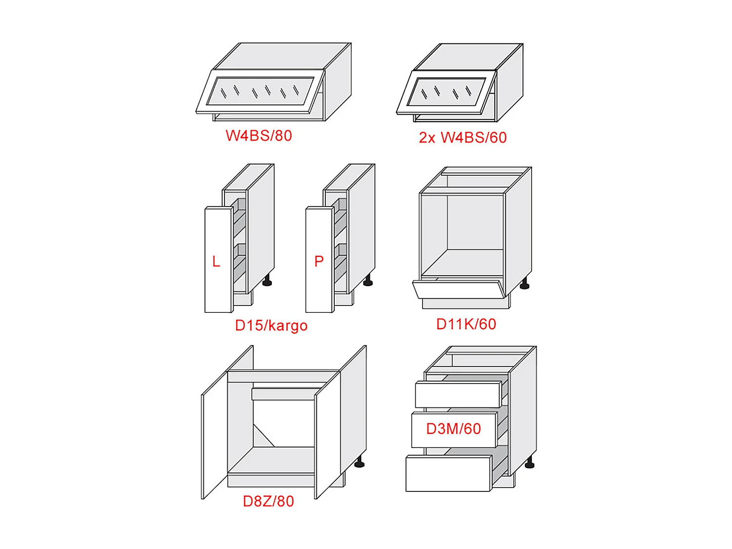 KÜCHENZEILE Kvantum Eiche Artisan / Beige Matt 290 / 59 / 207 cm (9-teilig)