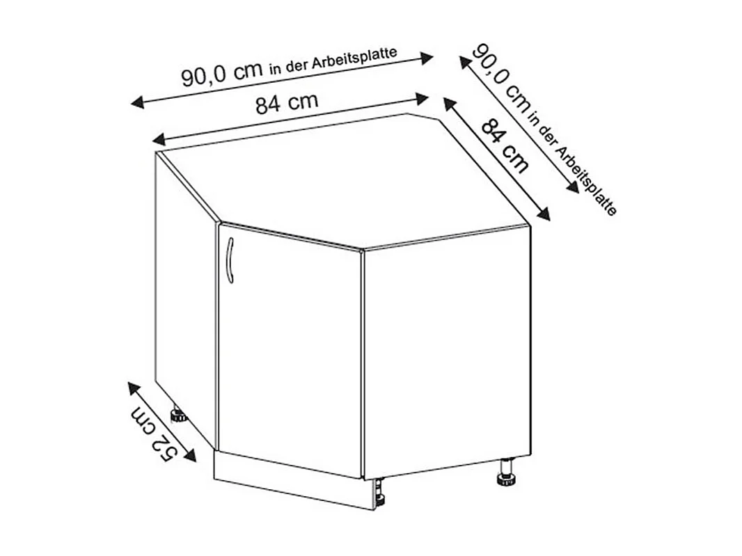 L-FORM KÜCHENZEILE Elbing Weiß Matt / Grey Stone 274 / 222 / 207 cm (9-teilig)