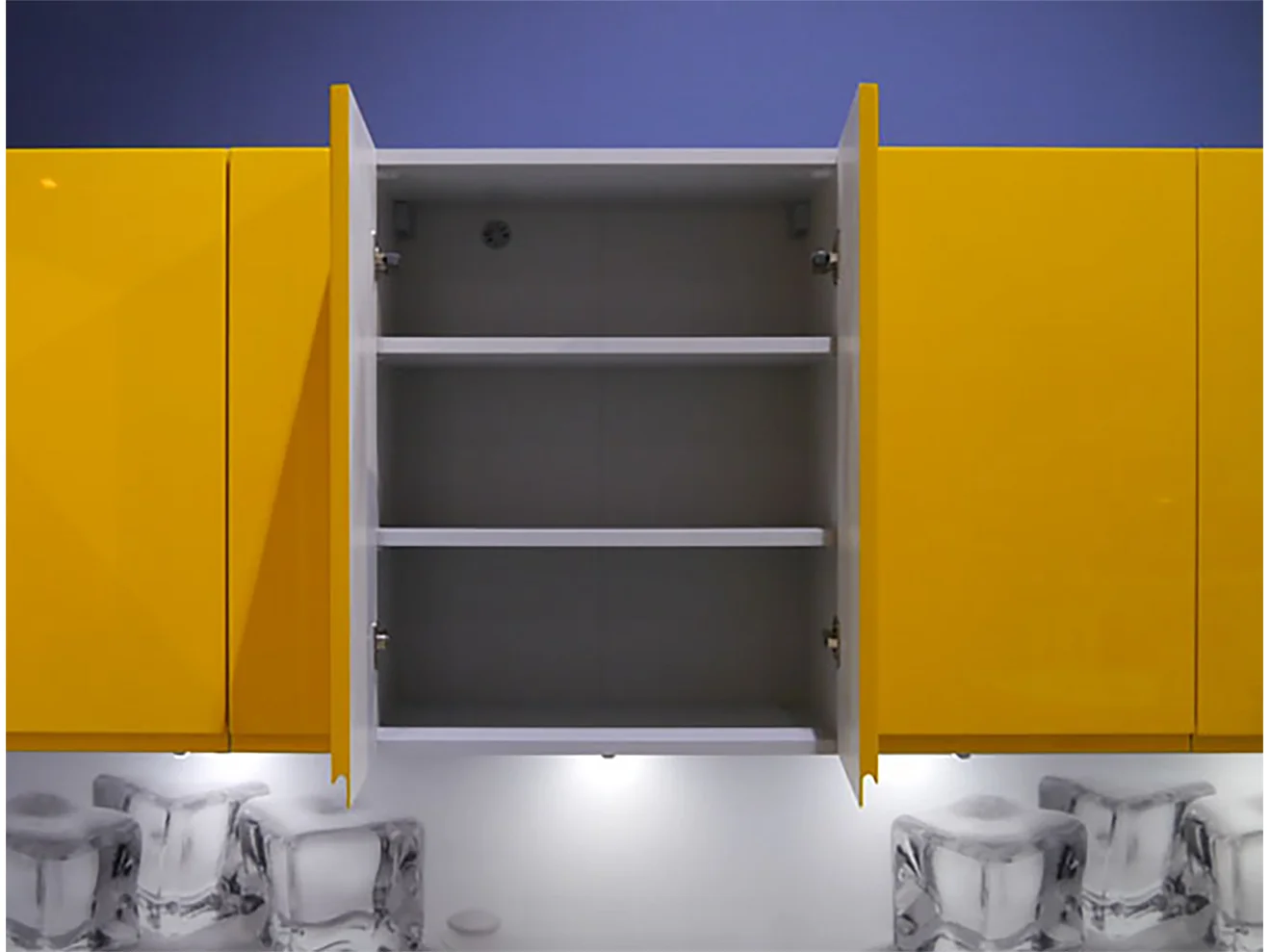 KÜCHENZEILE Florence 8-teilig Blassgrün / Altrosa 392 / 59 / 207 cm