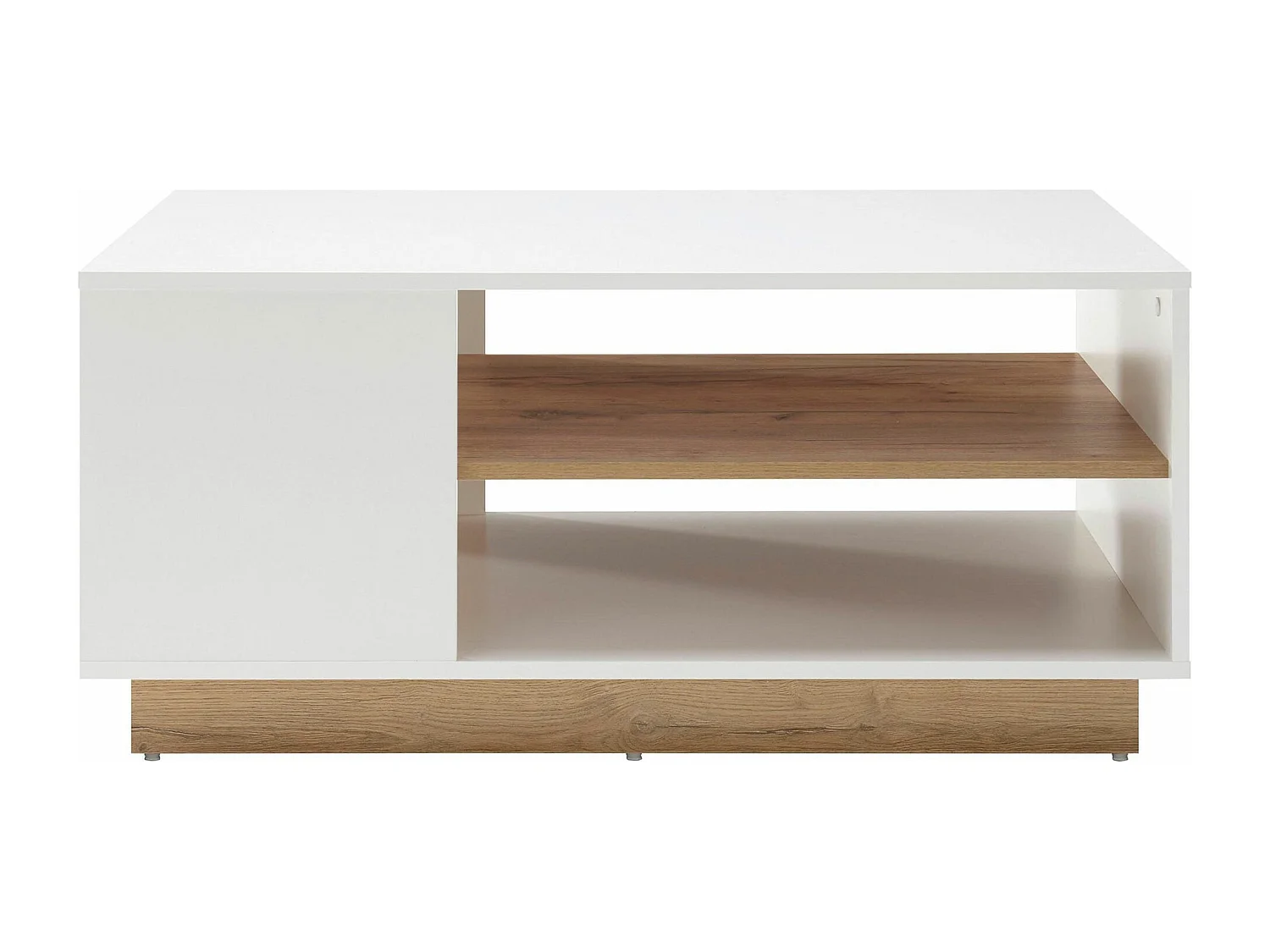 COUCHTISCH Clair weiß matt / grandson oak 100 / 60 / 46 cm