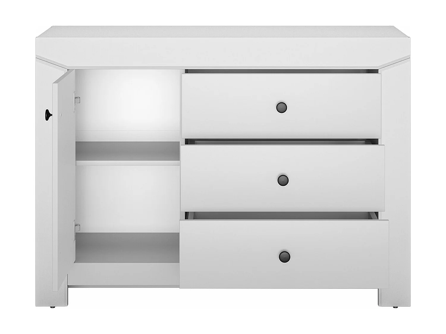SIDEBOARD Terni silbergrau 117 / 42 / 85cm