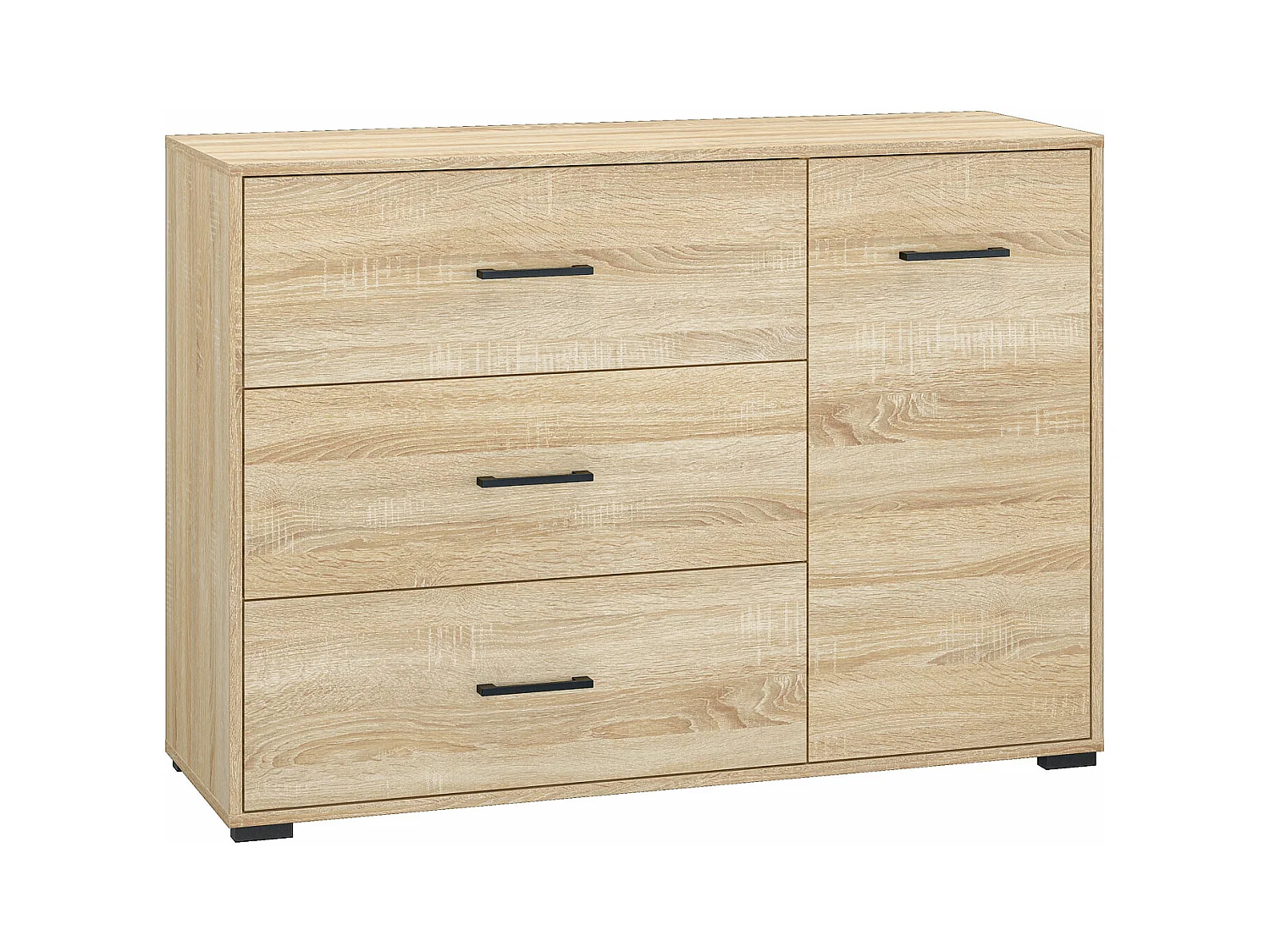 SIDEBOARD Caro Sonoma Eiche hell 120 / 40 / 85cm