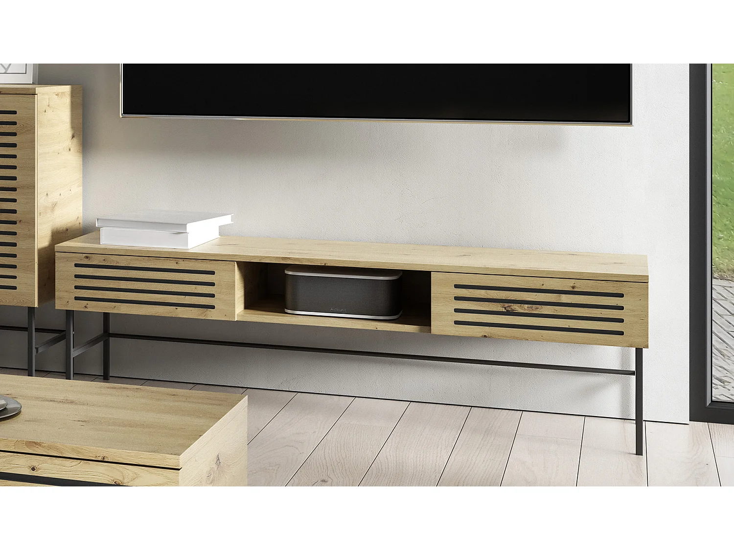 LOWBOARD Svaar Eiche Artisan 140 / 40 / 50cm