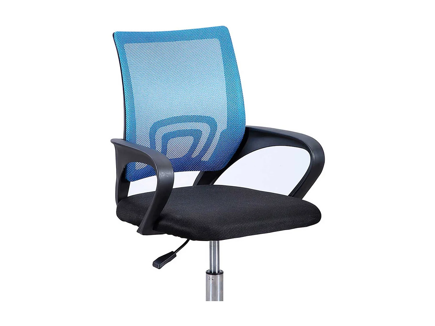 Silla de escritorio Vita giratoria con altura regulable negro/azul 90-102x60x60 cm Adec