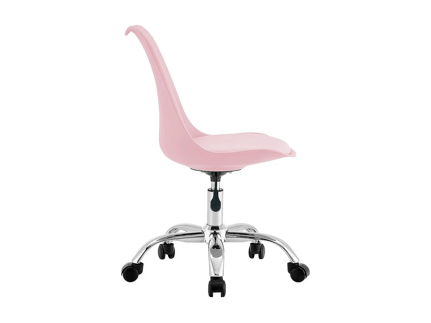 Silla de escritorio Enjoy 5 ruedas rosa 79/86,5x48x54 cm Adec