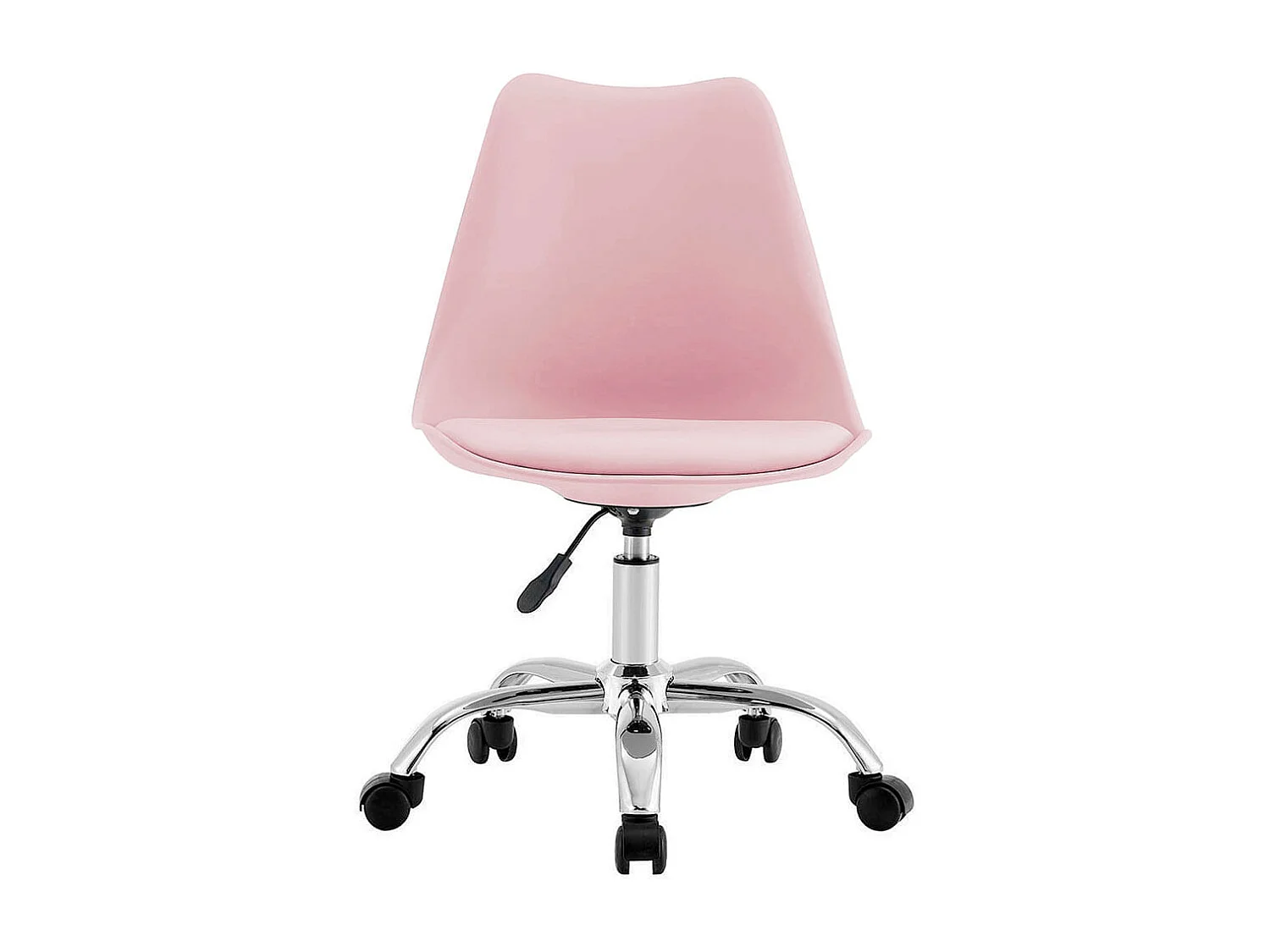 Silla de escritorio Enjoy 5 ruedas rosa 79/86,5x48x54 cm Adec
