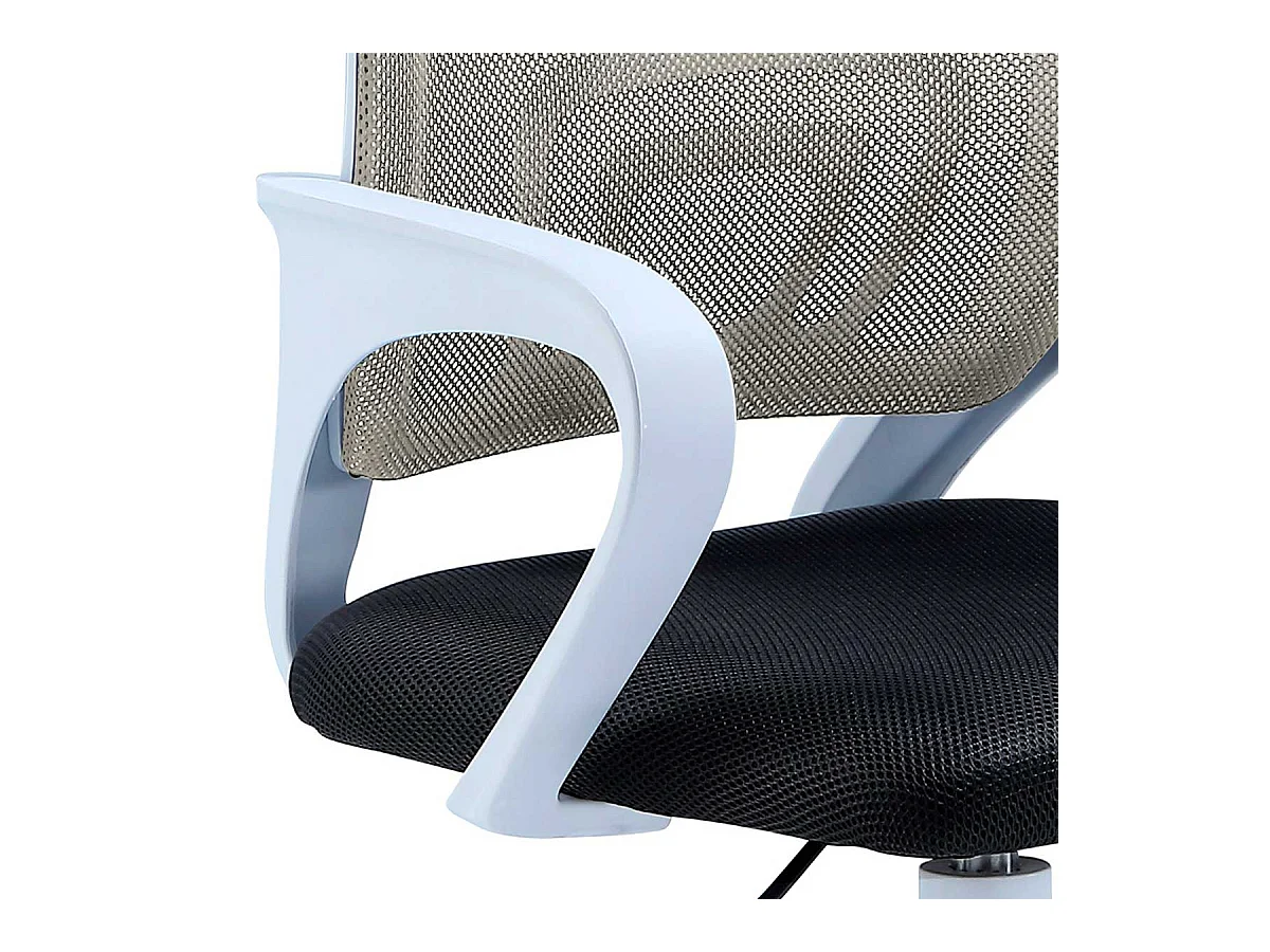 Silla de escritorio Line apoyabrazos con altura regulable negro/gris 90-102x60x60 cm Adec