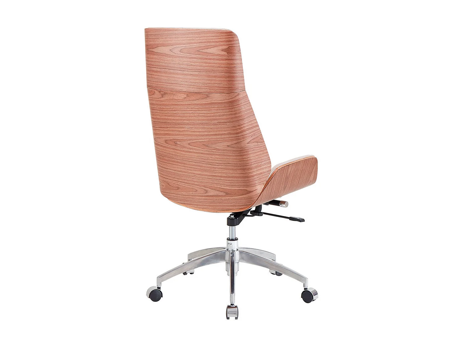 Sillón giratorio Ulrich regulable asiento tapizado símil piel blanco 111-117x64x64 cm Adec