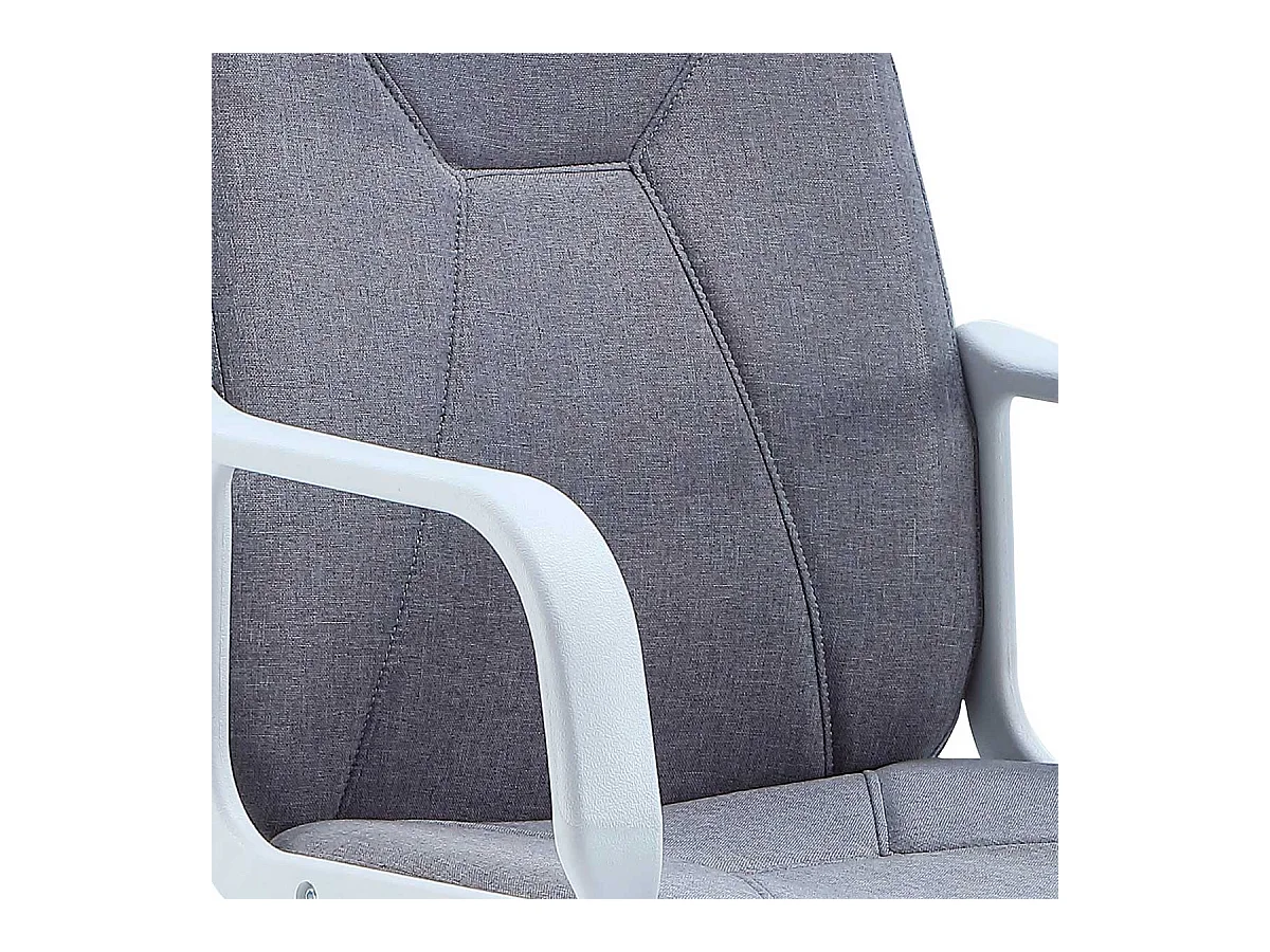 Sillón giratorio Génesis altura regulable gris perla 88-96x55x55 cm Adec