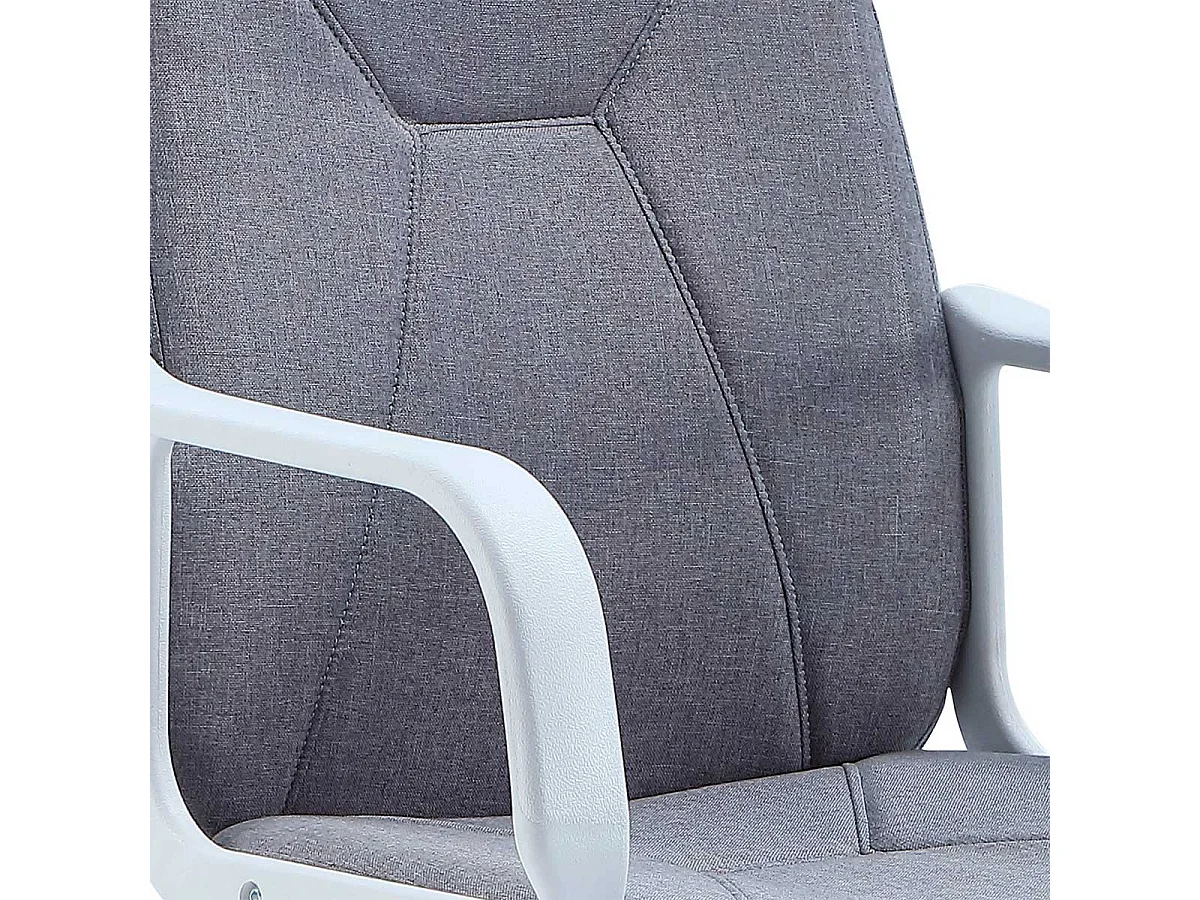 Sillón giratorio Génesis altura regulable gris perla 88-96x55x55 cm Adec