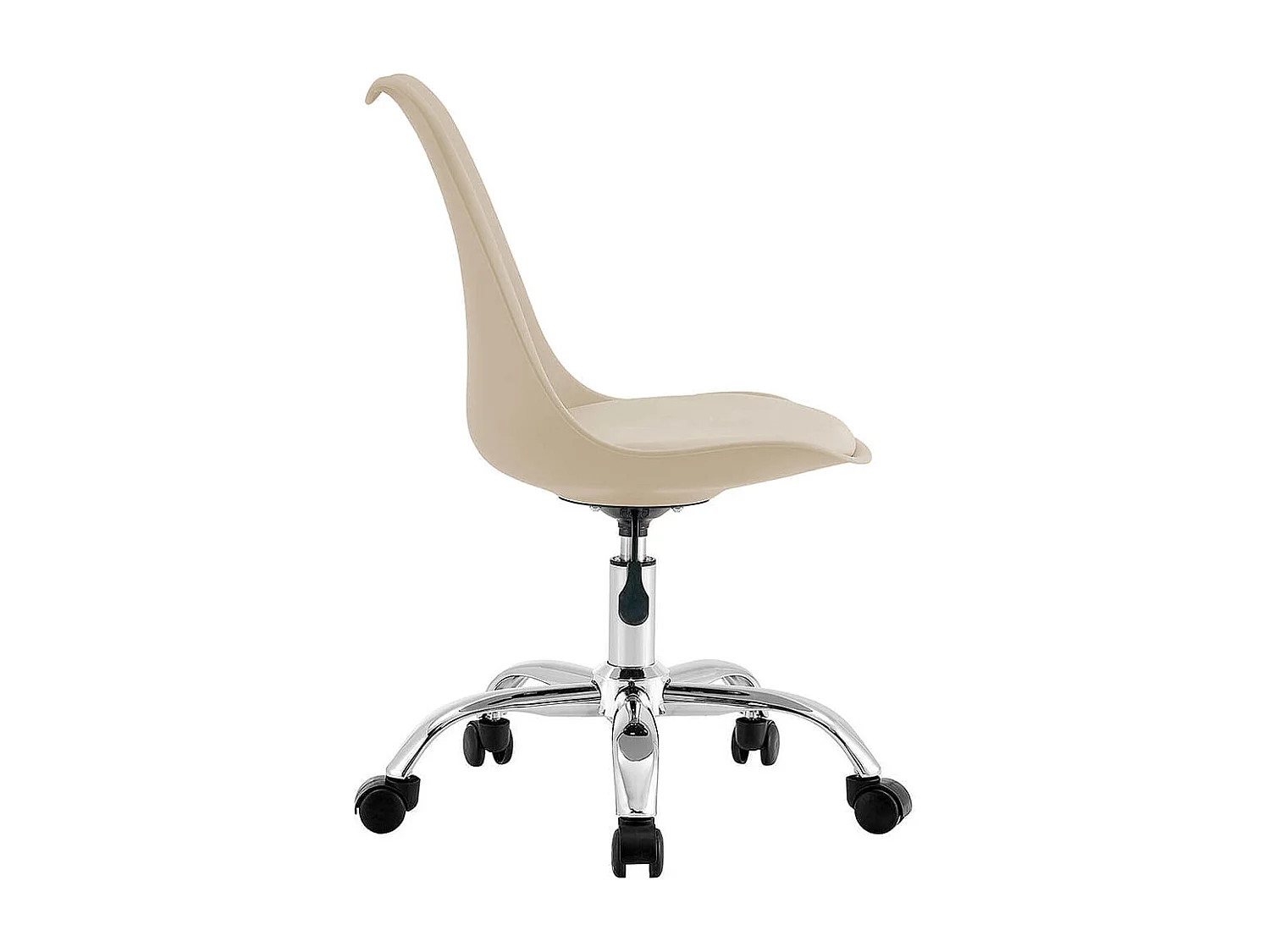 Silla de escritorio Enjoy 5 ruedas beige 79/86,5x48x54 cm Adec