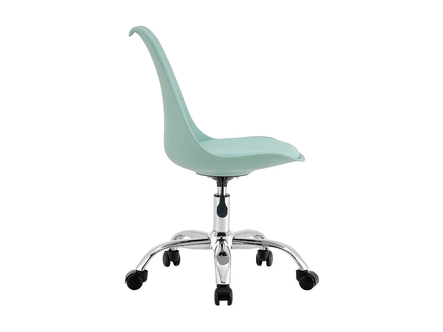 Silla de escritorio Enjoy 5 ruedas verde 79/86,5x48x54 cm Adec