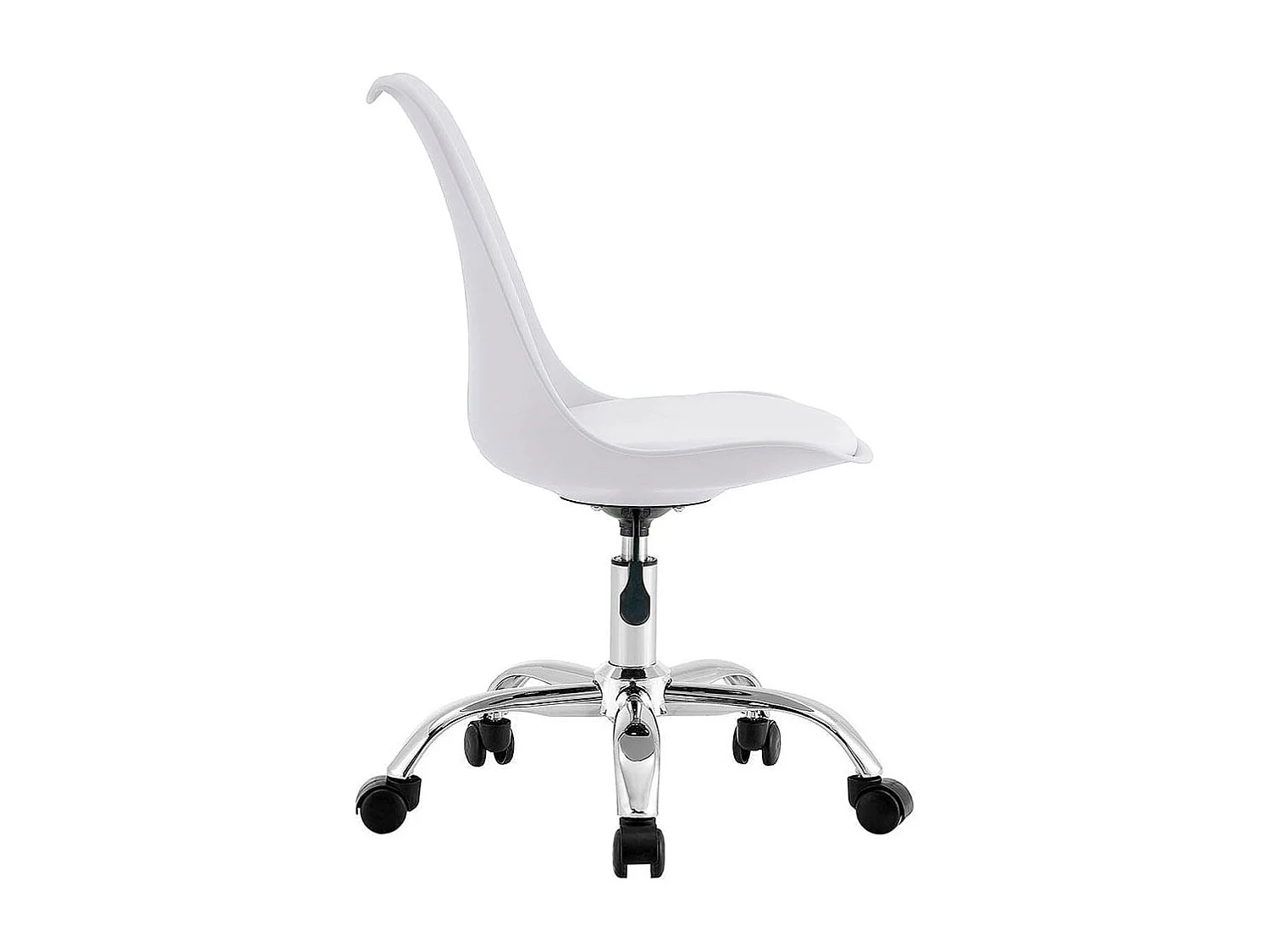 Silla de escritorio Enjoy 5 ruedas blanco mate 79/86,5x48x54 cm Adec