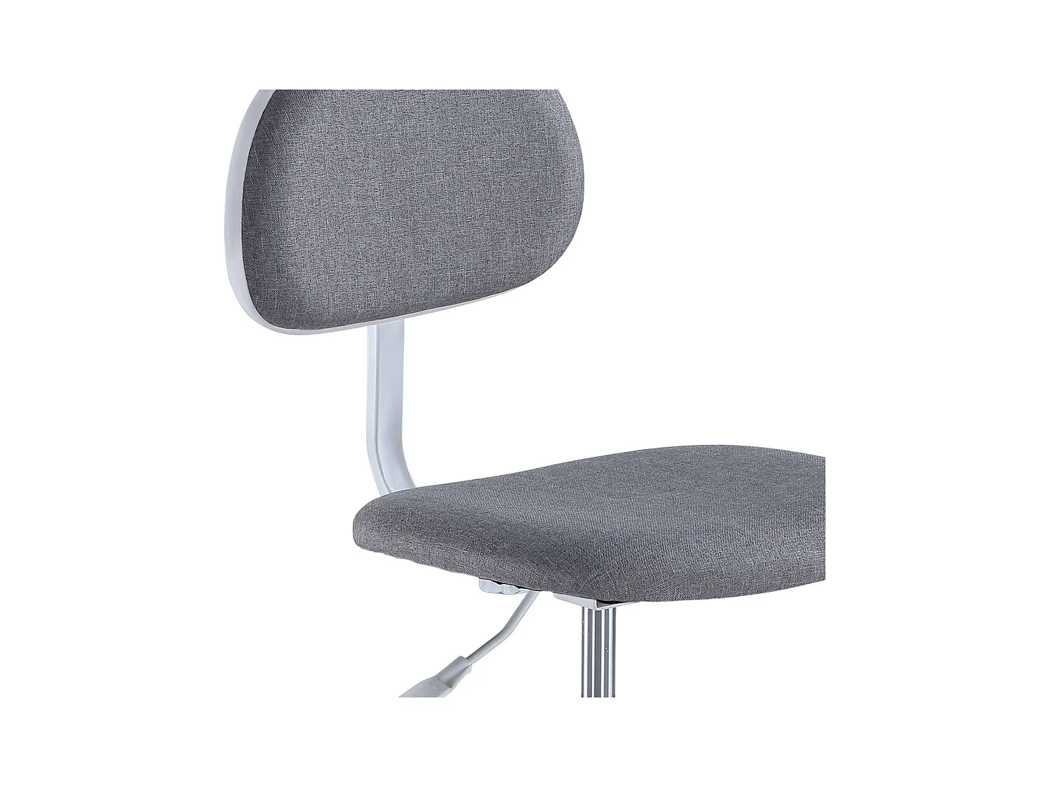 Silla de escritorio Lucky giratoria gris 80-92x40x50 cm Adec