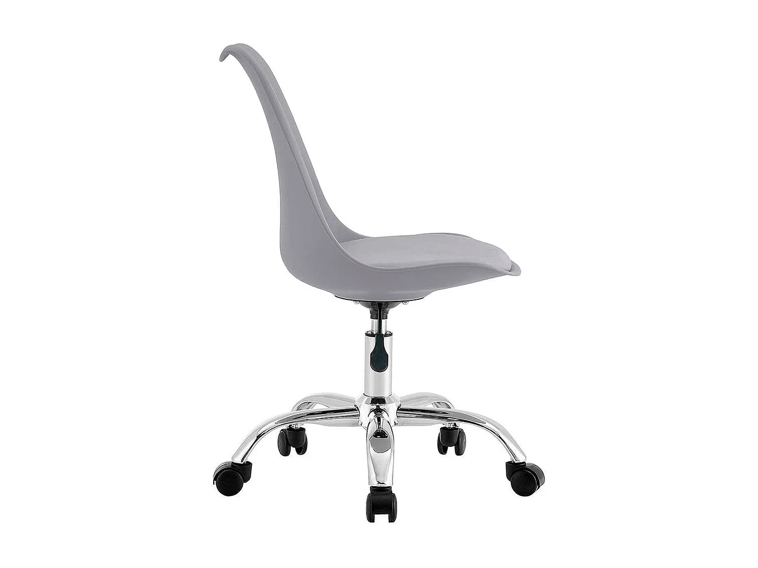 Silla de escritorio Enjoy 5 ruedas gris 79/86,5x48x54 cm Adec