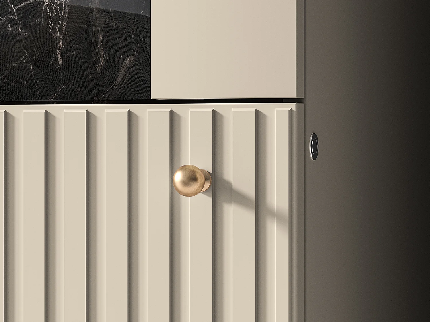 WOHNWAND Sophie kaschmir matt 3-teilig