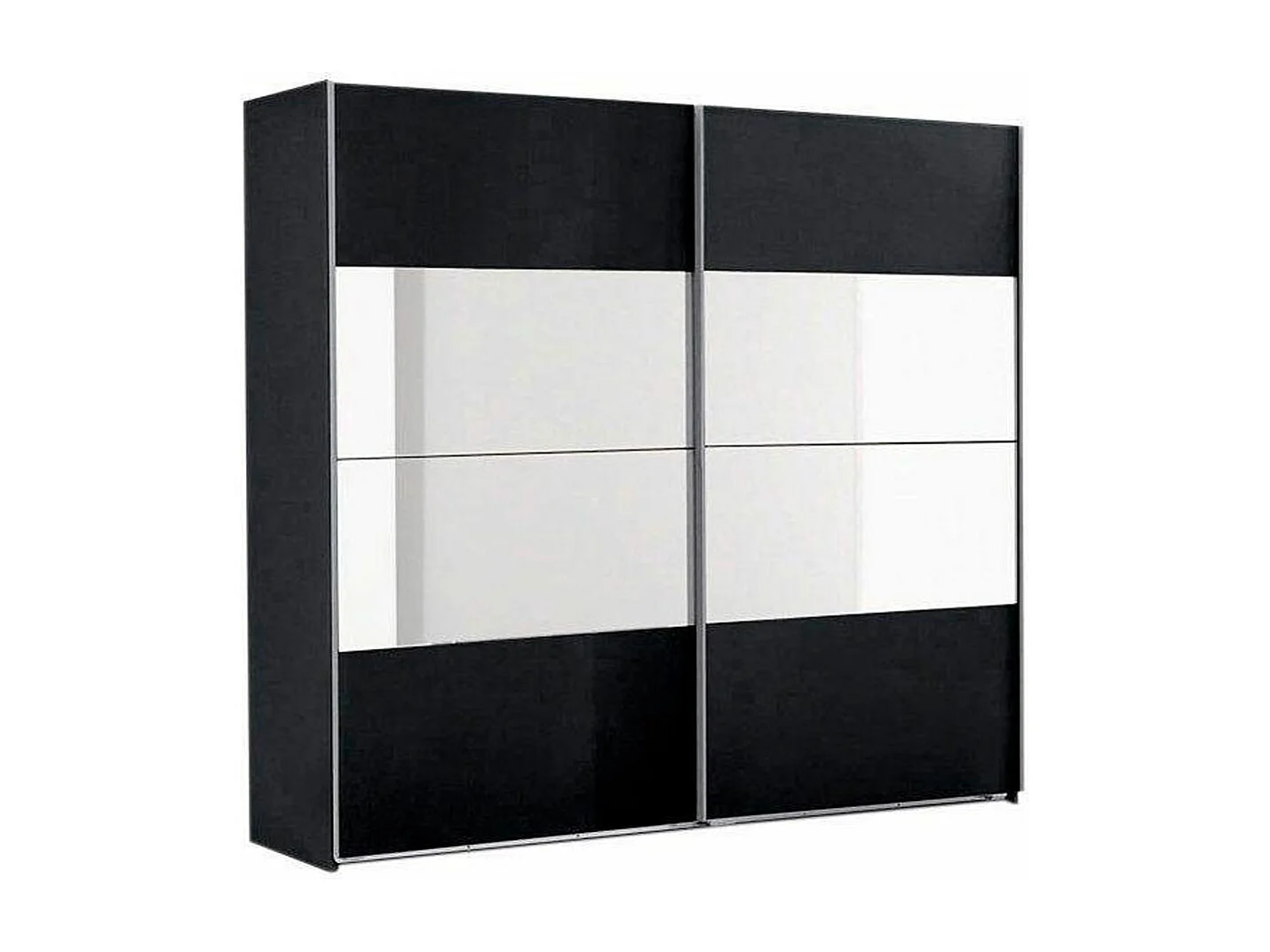 SCHWEBETÜRENSCHRANK Easy Plus Graphit 135 / 65 / 210 cm