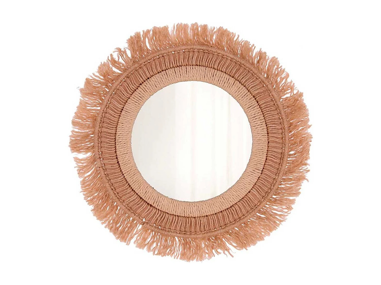 Espejo MOA Vinthera circular yute marrón Ø50 cm