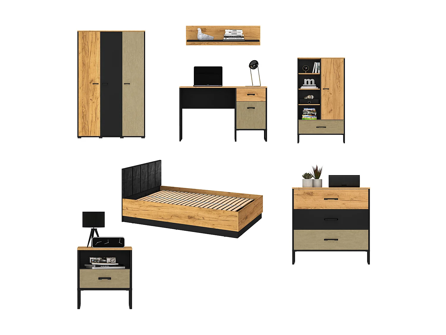 JUGENDZIMMER-SET Colt 7-teilig
