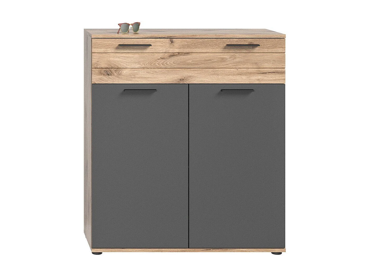 Meuble à chaussures 1 tiroir et 2 portes L90 cm - MASON