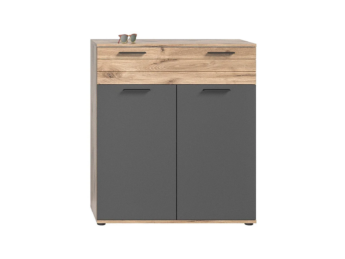 Meuble à chaussures 1 tiroir et 2 portes L90 cm - MASON