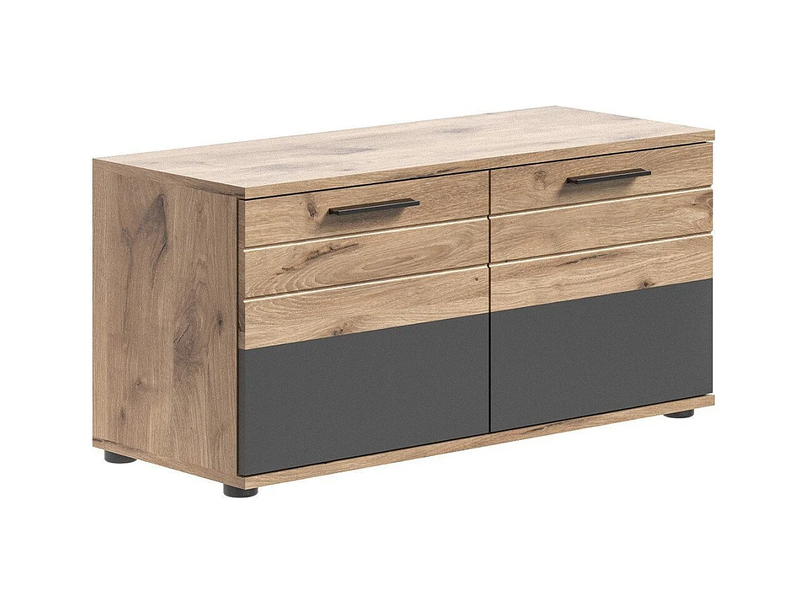 Banc avec rangement chaussures 2 portes L90 cm - MASON