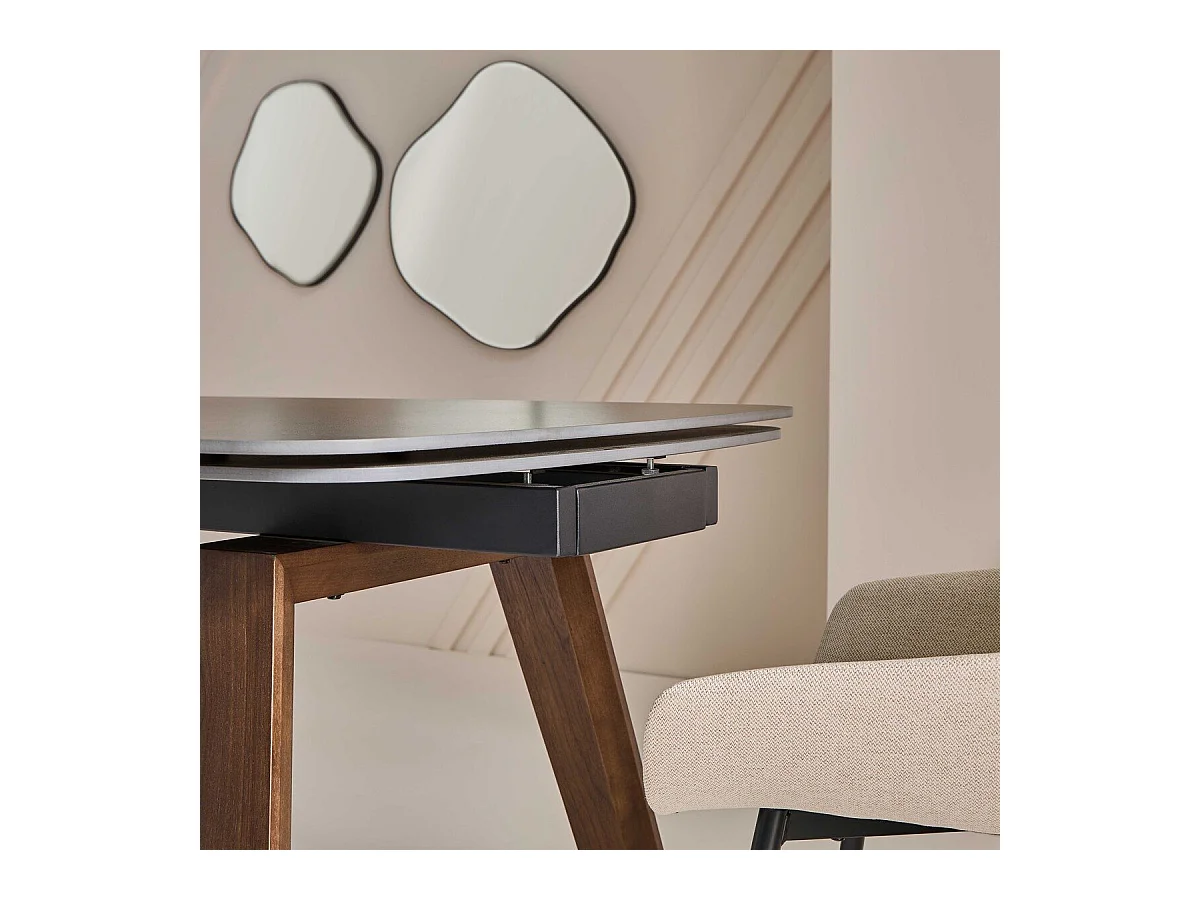 Keramische tafel met verlengstuk L180 cm - VECCHIO