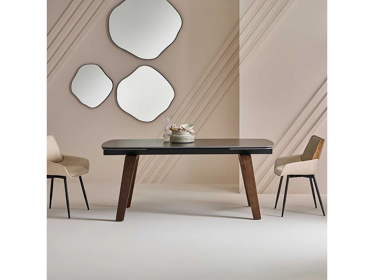 Keramische tafel met verlengstuk L180 cm - VECCHIO