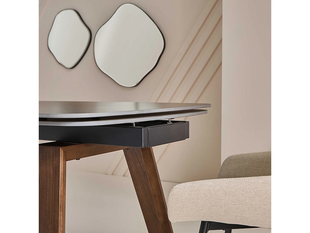 Keramische tafel met verlengstuk L180 cm - VECCHIO