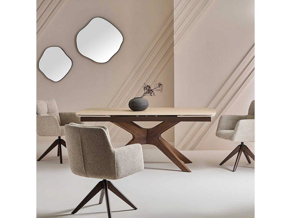 Keramische tafel met verlengstukken L180 cm - TIVOLI