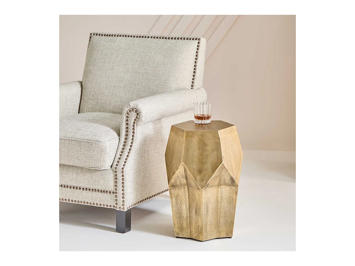 Bout de canapé en aluminium L38 cm - RAOUL