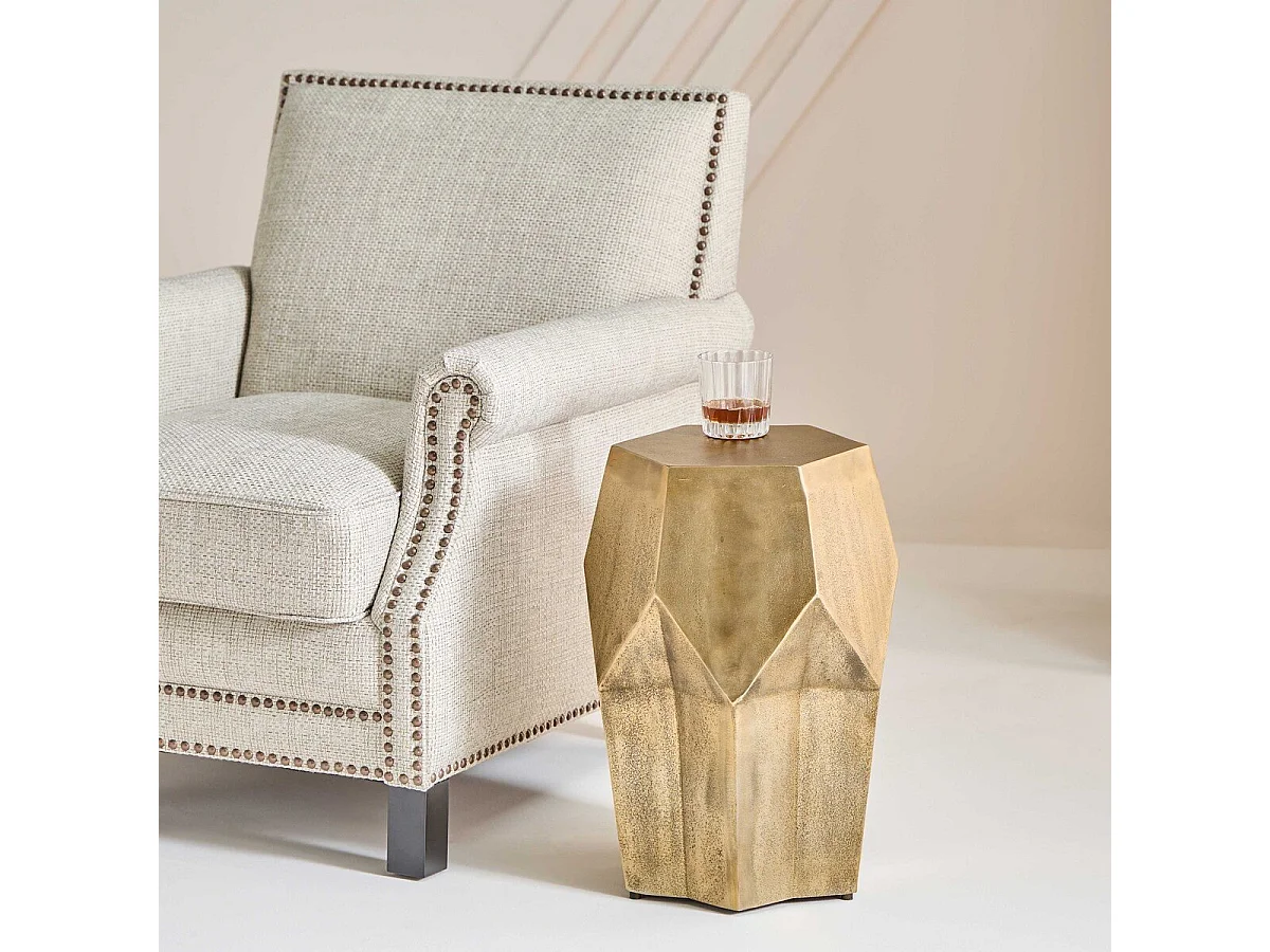 Bout de canapé en aluminium L38 cm - RAOUL