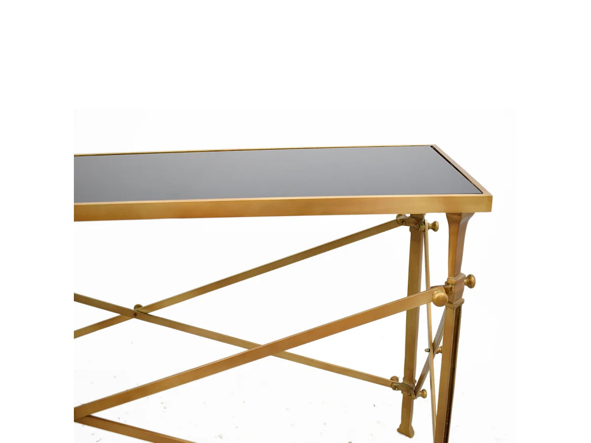 Konsole mit Glasplatte L142 cm - POMPADOUR