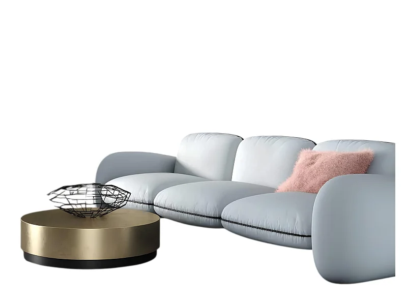 Sofa 3 Sitzer Sitz Sofas Stoff Wohnzimmer Design Couchen Polster Modern Möbel