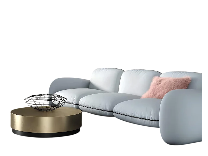 Sofa 3 Sitzer Sitz Sofas Stoff Wohnzimmer Design Couchen Polster Modern Möbel