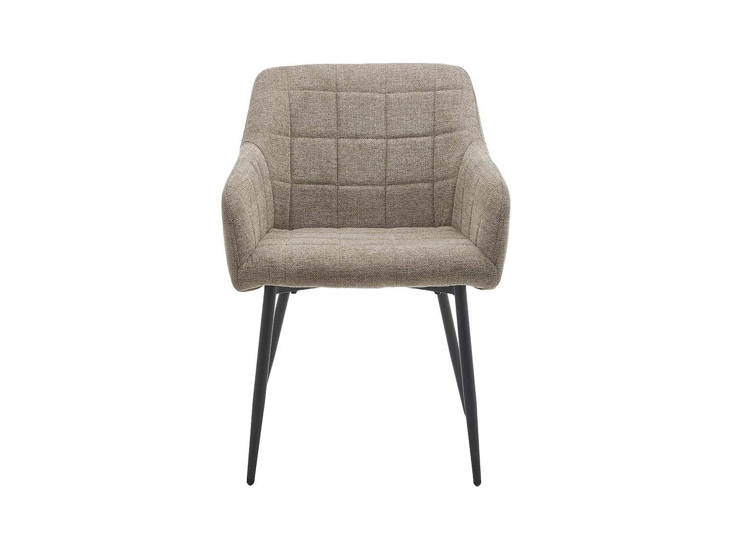 Pack de 2 sillas de 82x61x57 cm tapizadas en tela jaspeada en color beige tostado Freya