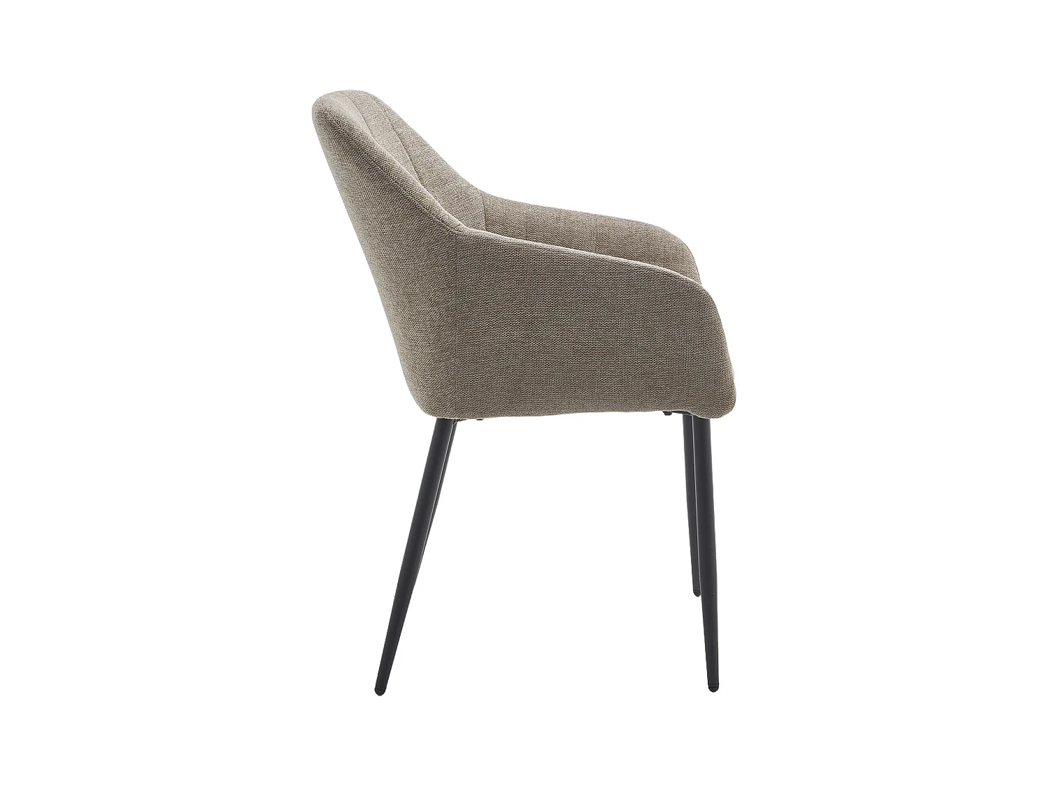 Pack de 2 sillas de 82x61x57 cm tapizadas en tela jaspeada en color beige tostado Freya