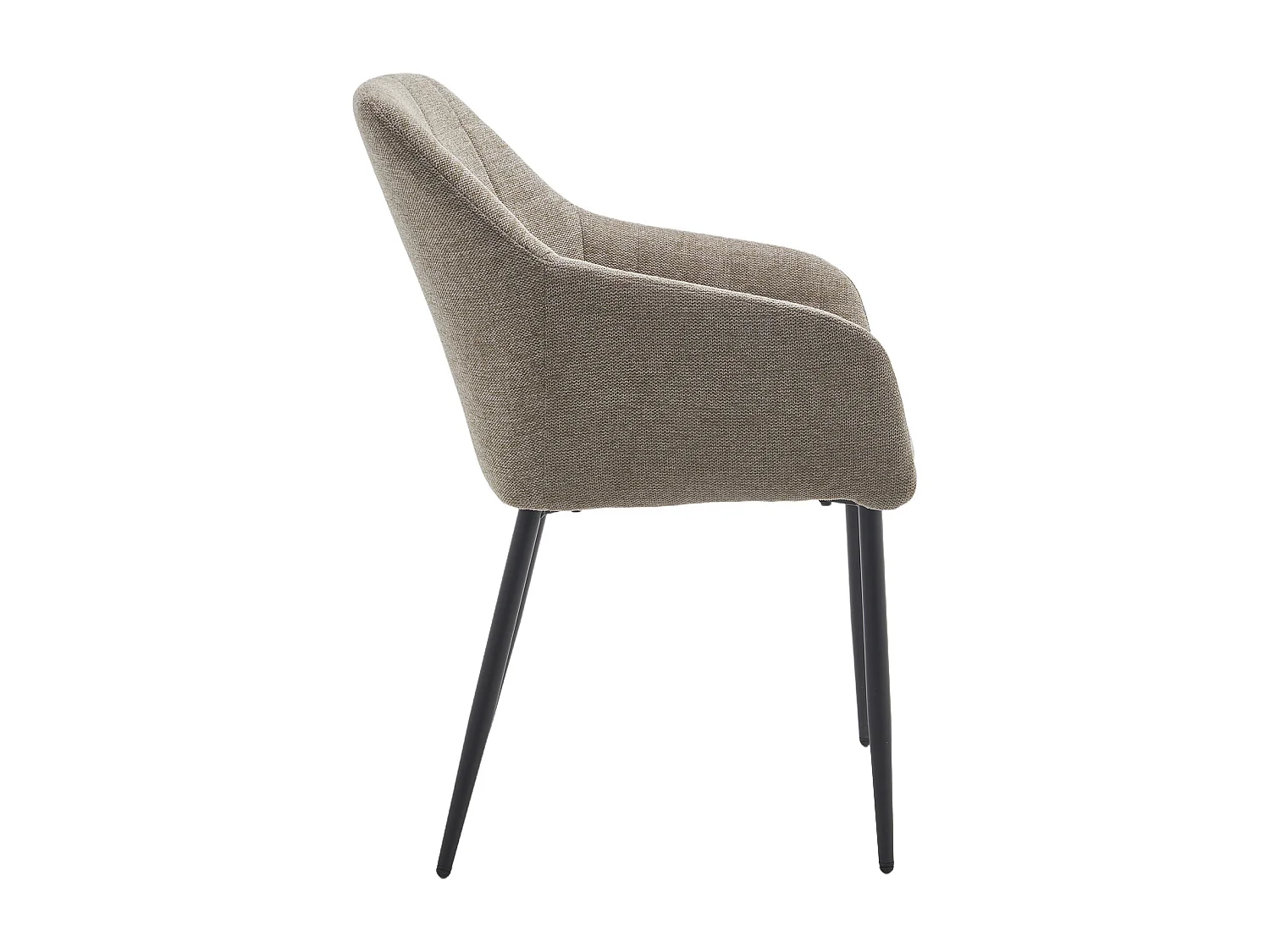 Pack de 2 sillas de 82x61x57 cm tapizadas en tela jaspeada en color beige tostado Freya